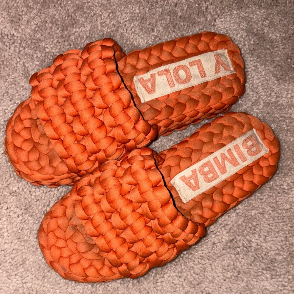 Bimba Women's Bold Orange Platform Sandals
